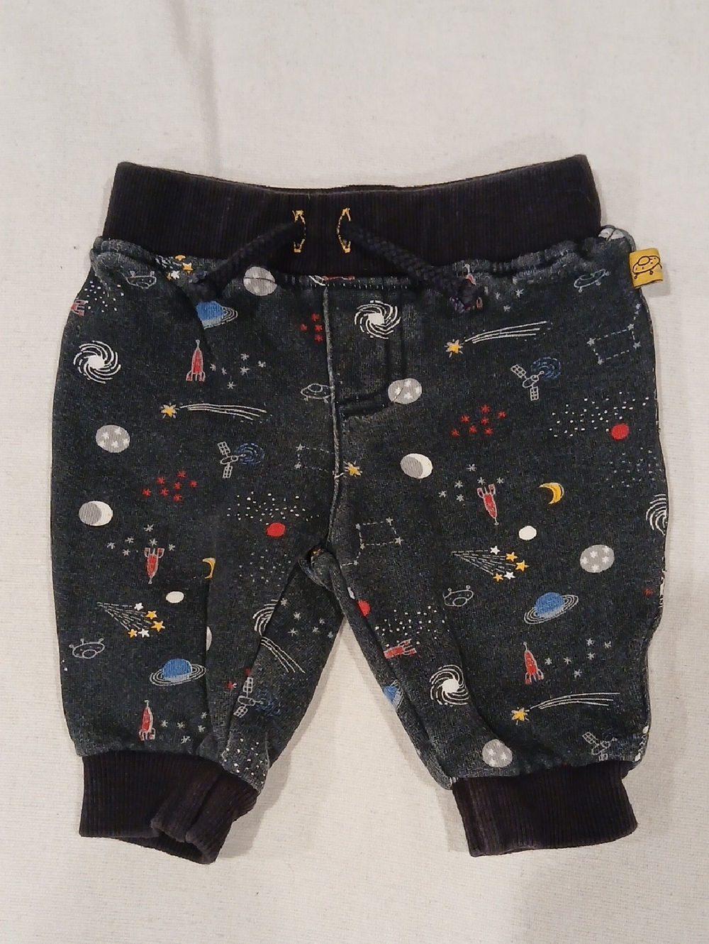 Absorba Black Space-Print Jogger Pants